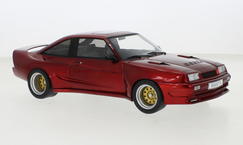 Opel Manta B Mattig 1991 Donkerrood Metallic - 1:18